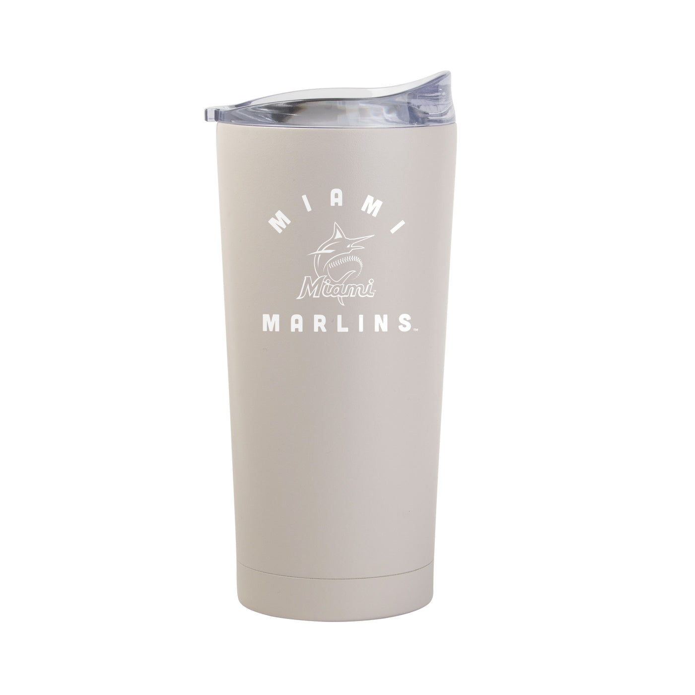 Miami Marlins 20oz Archway Sand Powder Coat Tumbler