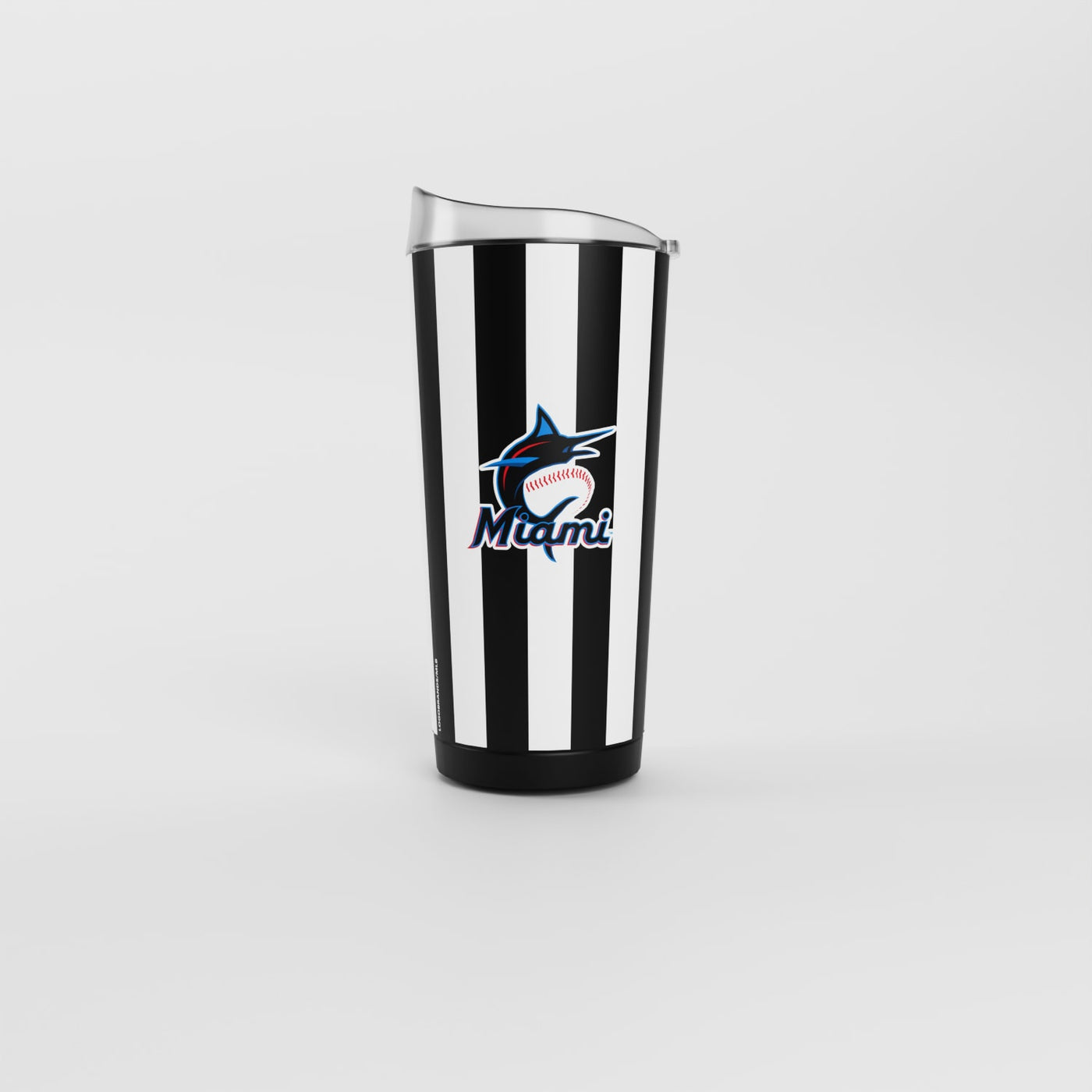 Miami Marlins 20oz Striped Powder Coat Tumbler