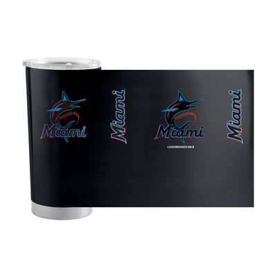 Miami Marlins 20oz Gameday Stainless Tumbler - Logo Brands