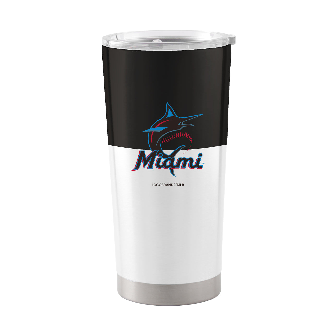 Miami Marlins 20oz Colorblock Stainless Steel Tumbler