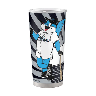 Miami Marlins 20oz Mascot Stainless Steel Tumbler - Logo Brands