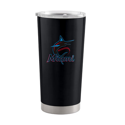 Miami Marlins Letterman 20 oz Stainless Tumbler
