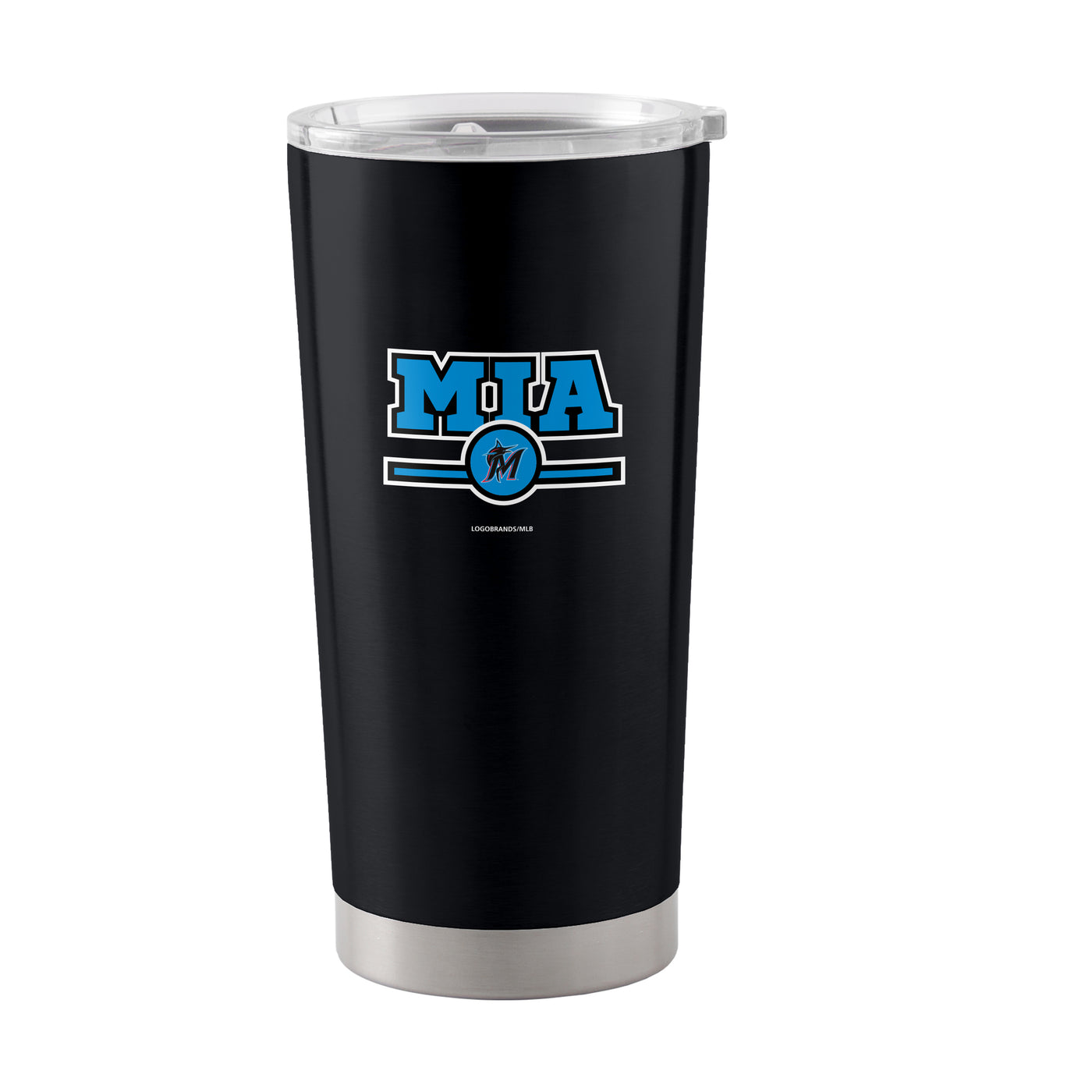 Miami Marlins Letterman 20 oz Stainless Tumbler