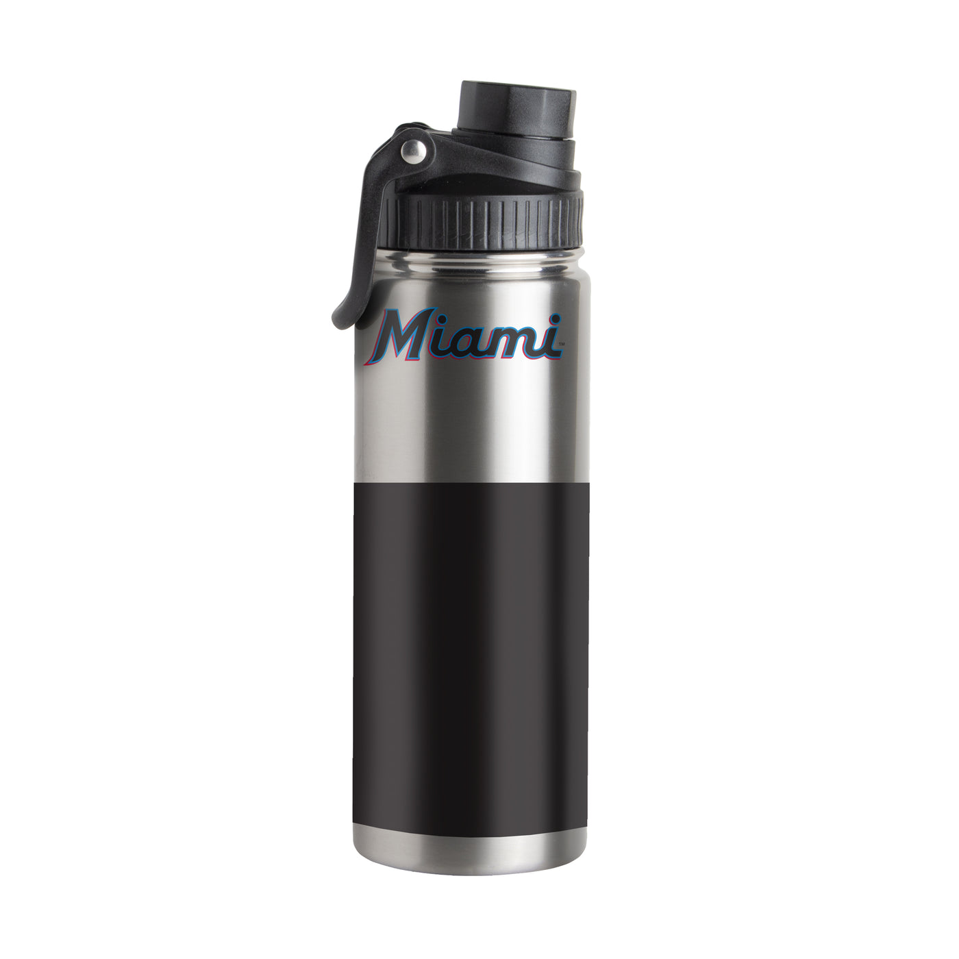 Miami Marlins 21oz Colorblock Twist Top Water Bottle