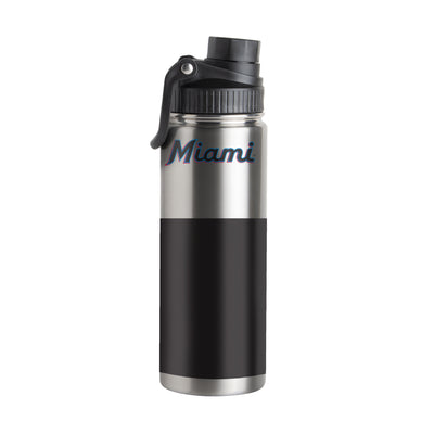 Miami Marlins 21oz Colorblock Twist Top Water Bottle