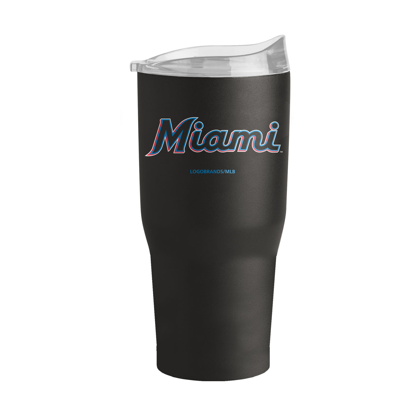 Miami Marlins 30oz Flipside Powder Coat Tumbler - Logo Brands