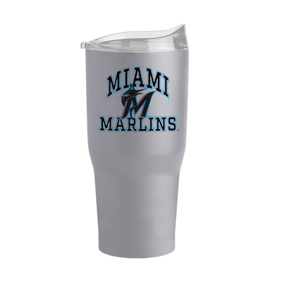 Miami Marlins 30oz Athletic Stone Powder Coat Tumbler