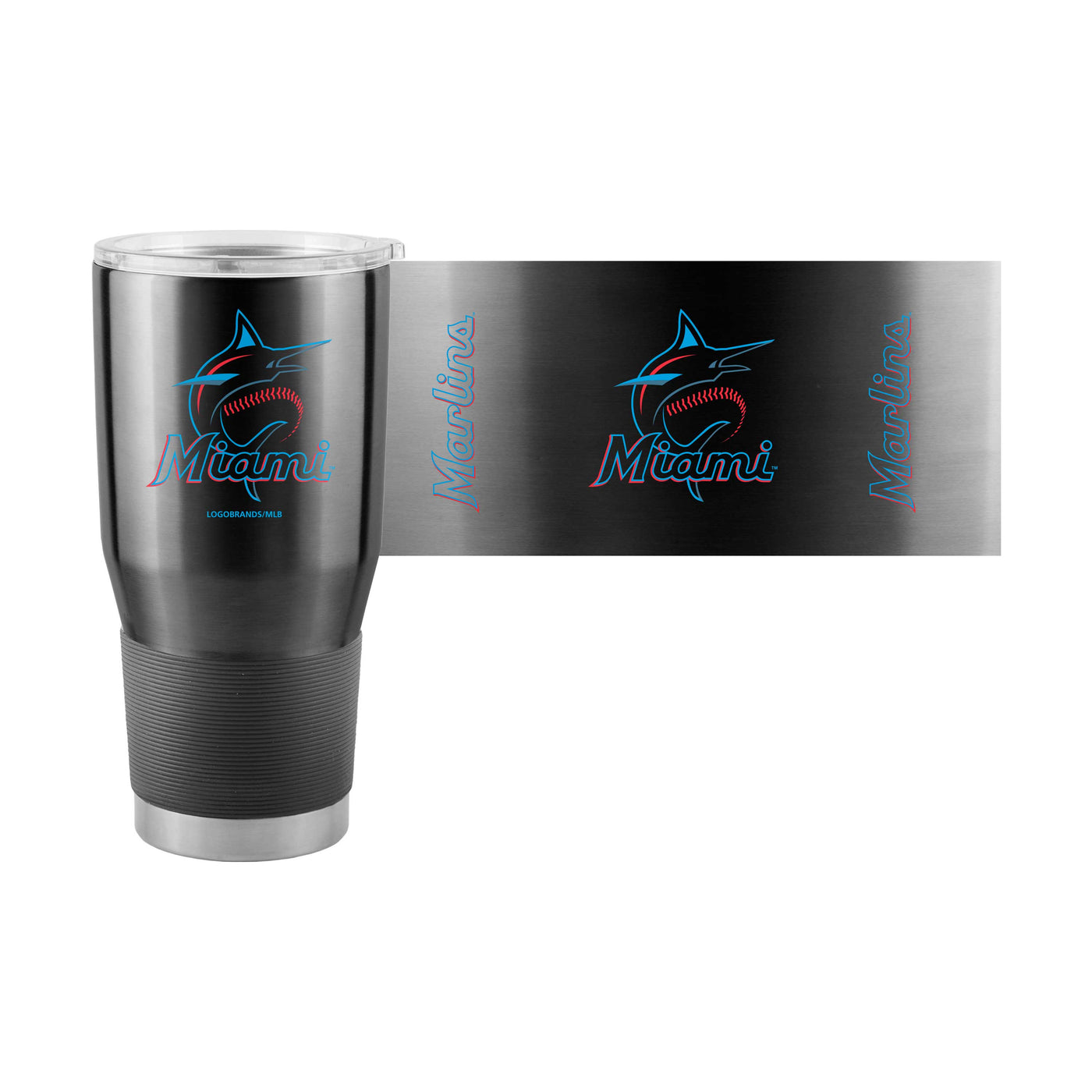 Miami Marlins Alt Sleeve 30oz Gameday Stainless Tumbler
