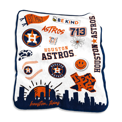Houston Astros Native Raschel Throw