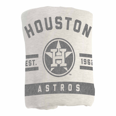 Houston Astros Oatmeal Sweatshirt Blanket - Logo Brands