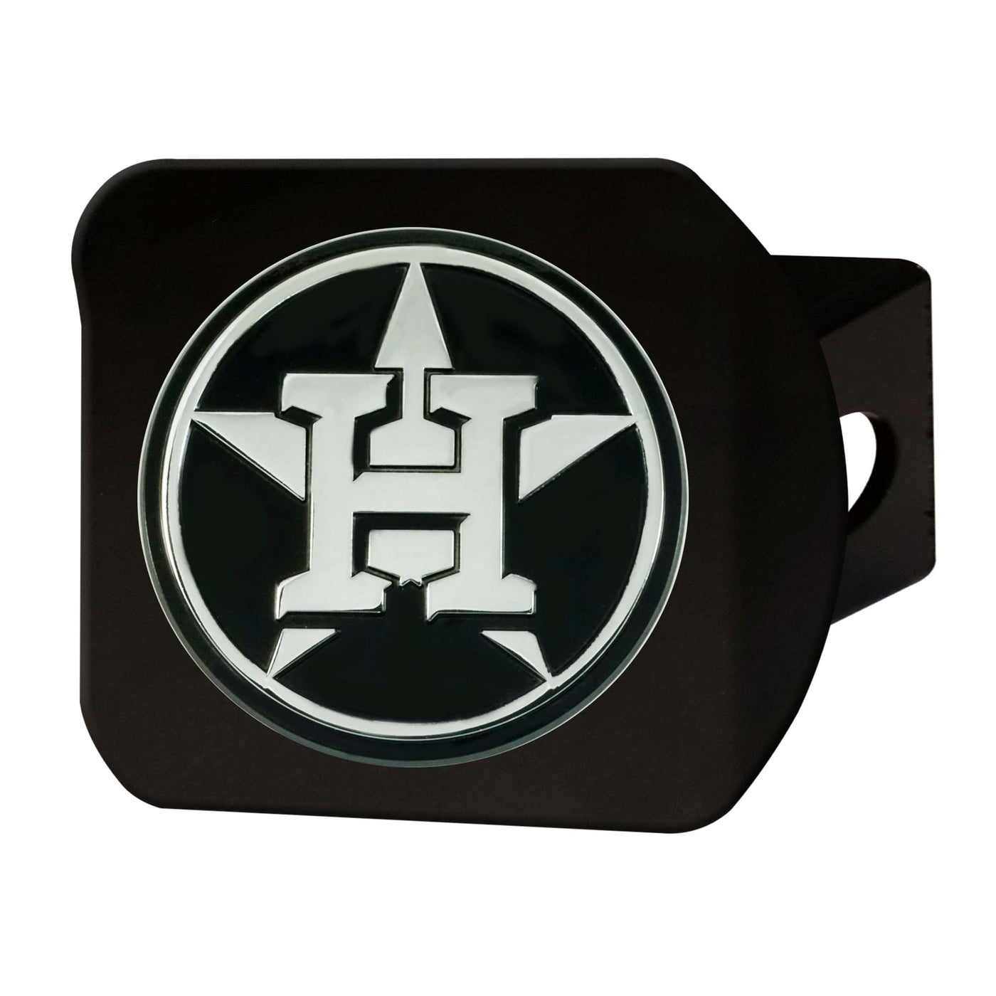 Houston Astros Chrome on Black Hitch Cover