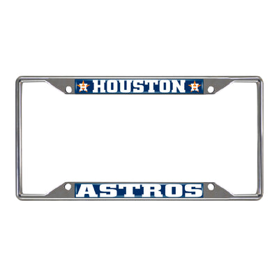 Houston Astros License Chrome Plate Frame