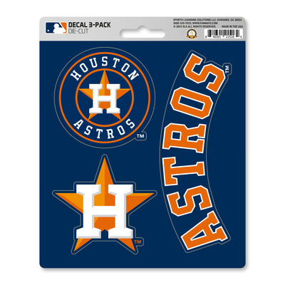 MLB - Houston Astros Decal 3-pk