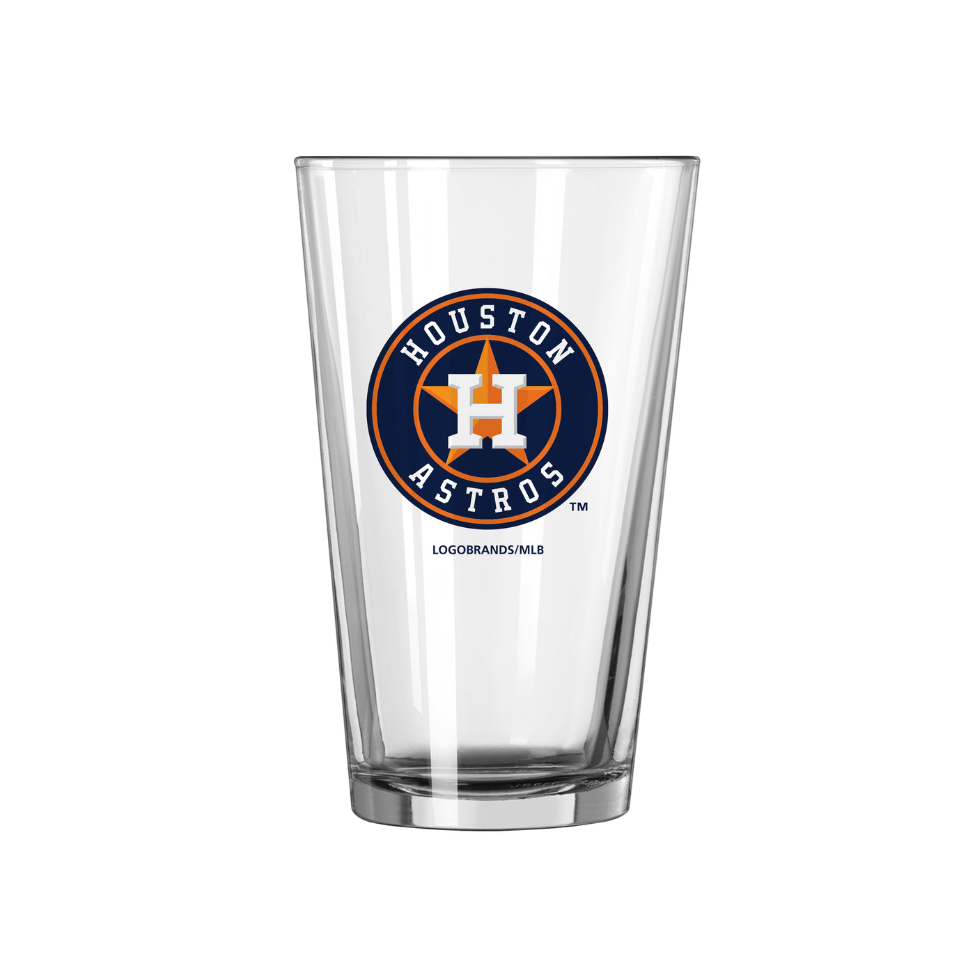 Houston Astros 16oz Satin Etch Pint Glass