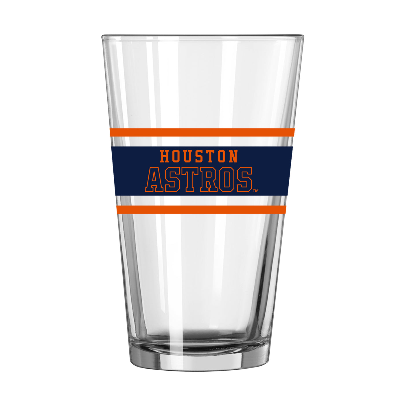 Houston Astros 16oz Stripe Pint Glass