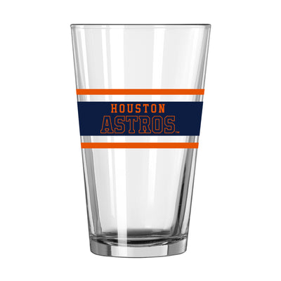 Houston Astros 16oz Stripe Pint Glass