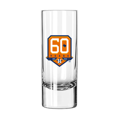 Houston Astros 2.5oz 60th Anniversary Glass Shooter