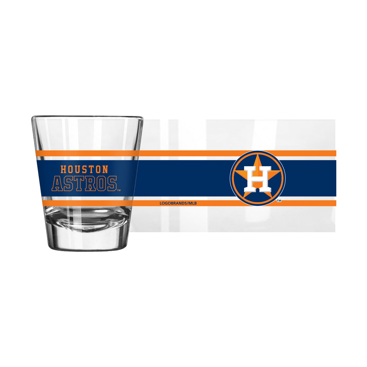 Houston Astros 2oz Stripe Shot Glass