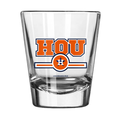 Houston Astros 2oz Letterman Shot Glass