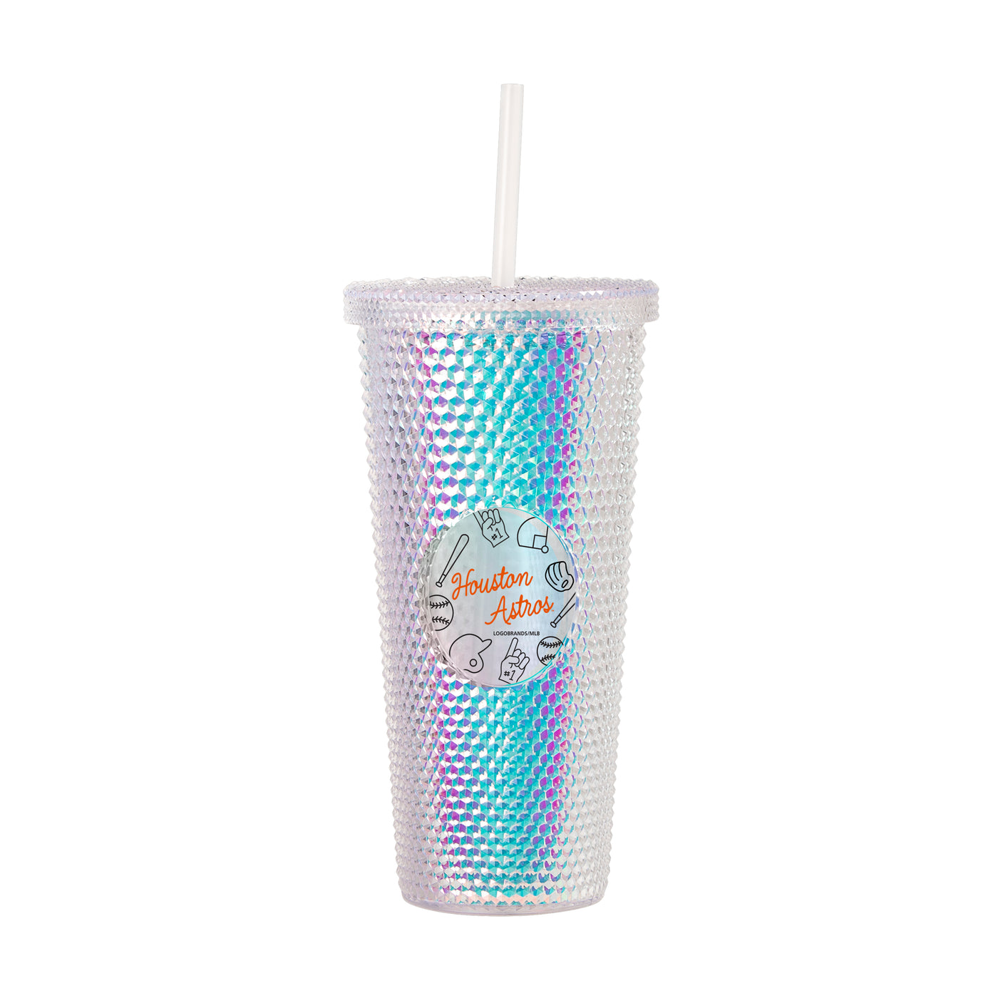 Houston Astros 24oz Playmaker Iridescent Stud Tumbler