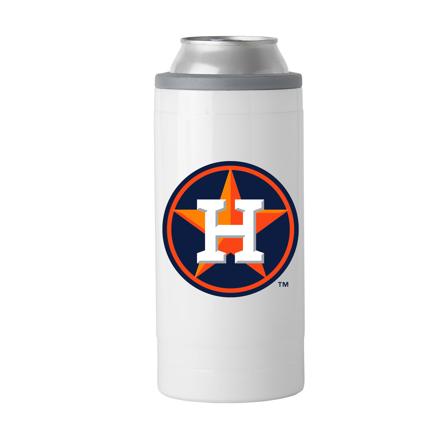 Houston Astros Letterman 12 oz Slim Can Coolie