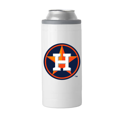 Houston Astros Letterman 12 oz Slim Can Coolie