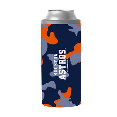 Houston Astros 12oz Camo Slim Can Coolie - Logo Brands