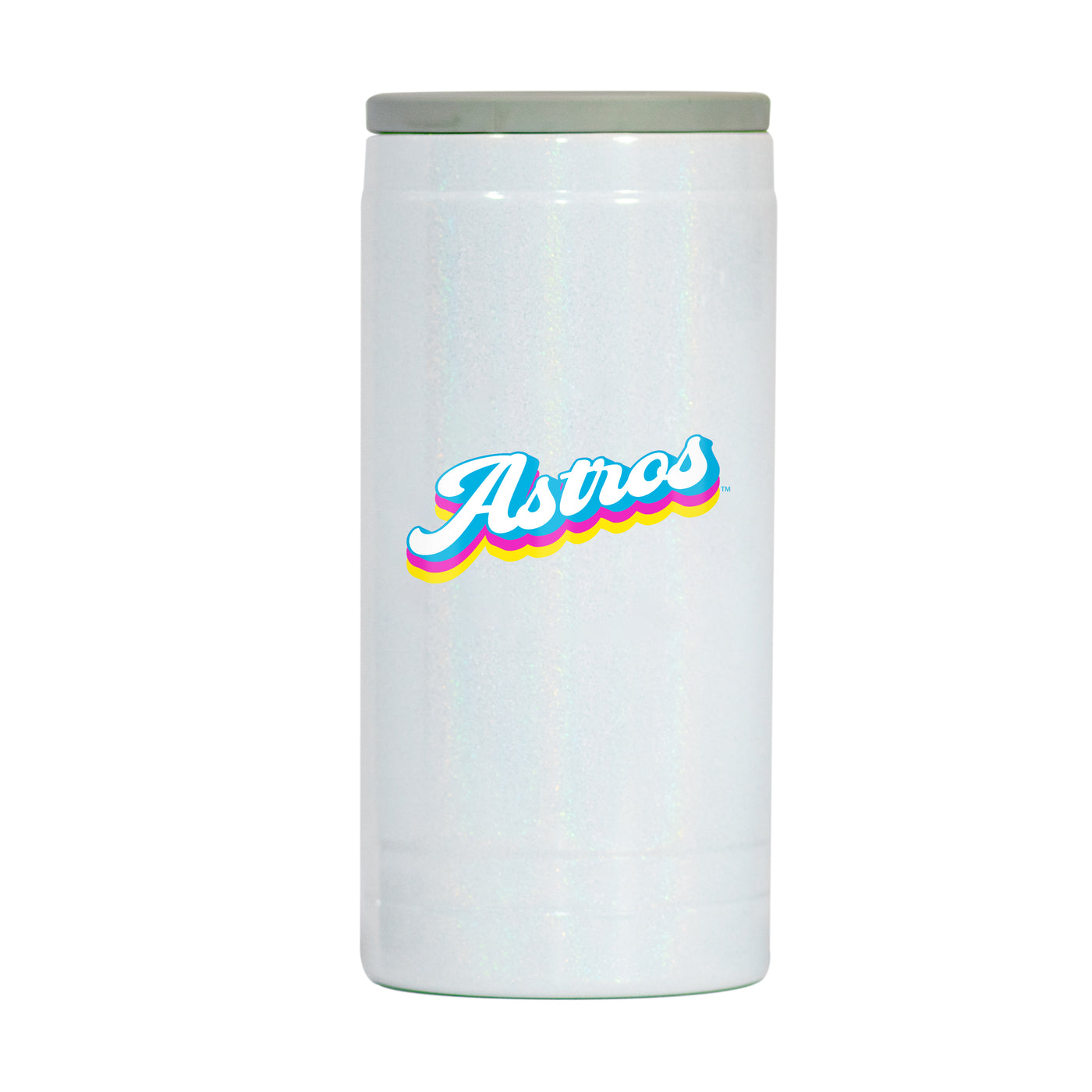 Houston Astros 12oz Shadow Iridescent Slim Coolie - Logo Brands