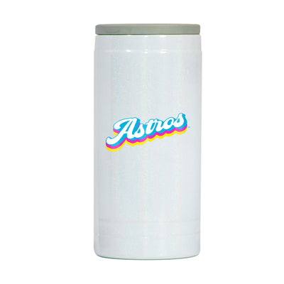 Houston Astros 12oz Shadow Iridescent Slim Coolie - Logo Brands