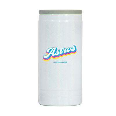 Houston Astros 12oz Shadow Iridescent Slim Coolie - Logo Brands