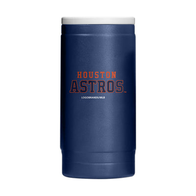 Houston Astros Flipside Powder Coat Slim Can Coolie