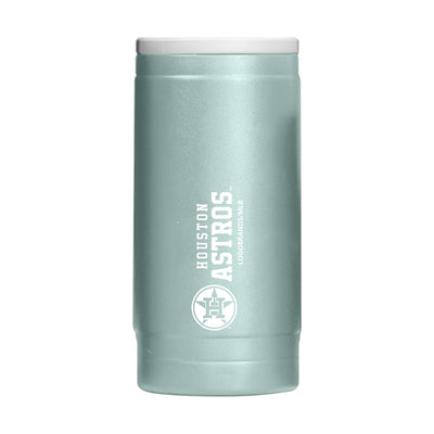 Houston Astros Vertical Powder Coat Slim Can Coolie - Logo Brands