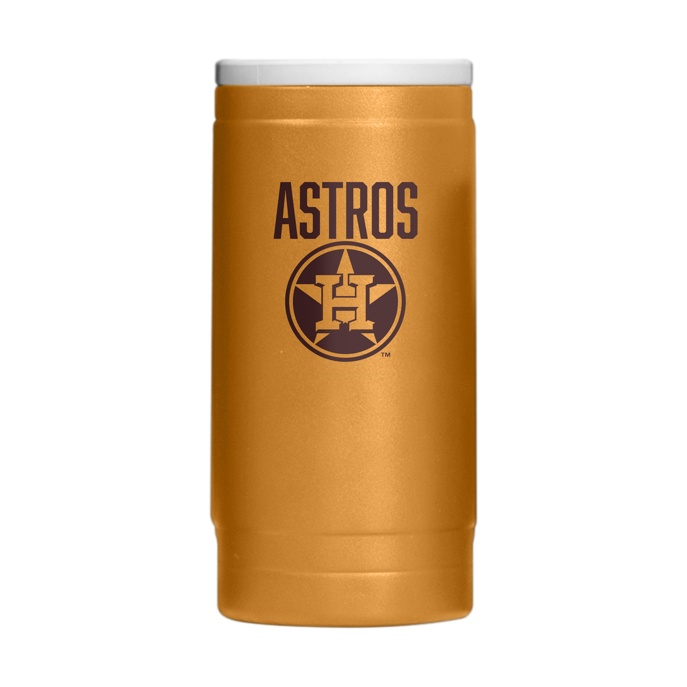 Houston Astros Huddle Powder Coat Slim Can Coolie