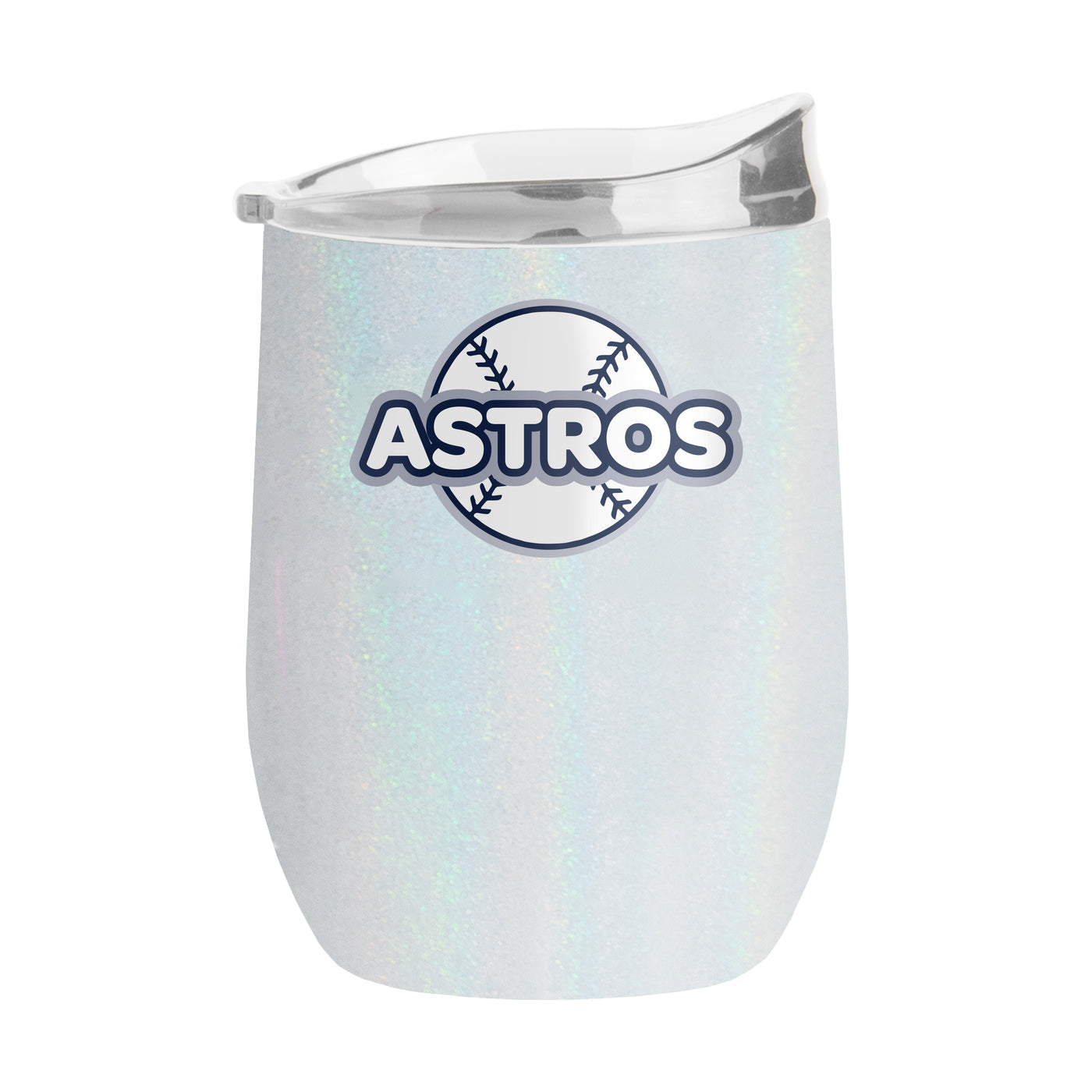 Houston Astros 16oz Bubble Iridescent Curved Tumbler - Logo Brands