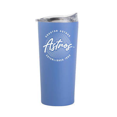 Houston Astros 20oz Retro Script Arctic Powder Coat Tumbler