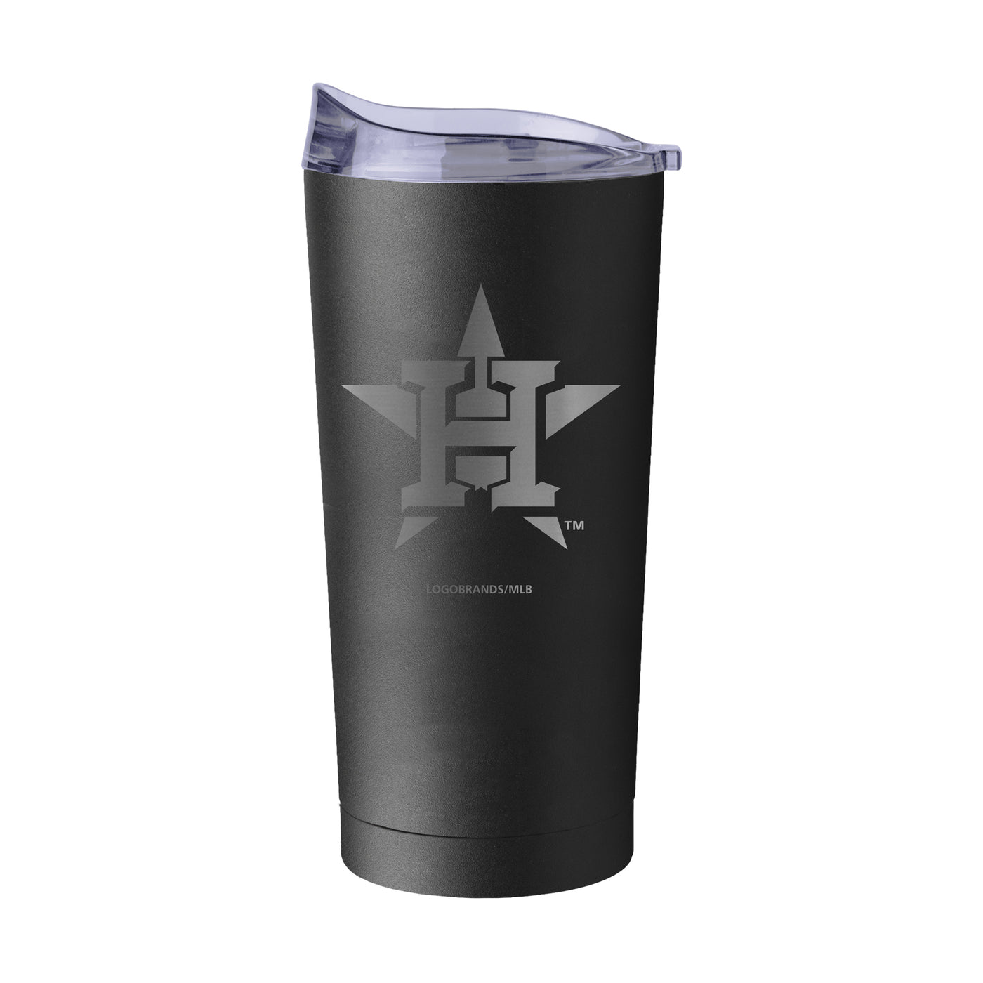 Houston Astros GunMetal 20oz Black Powder Coat Tumbler