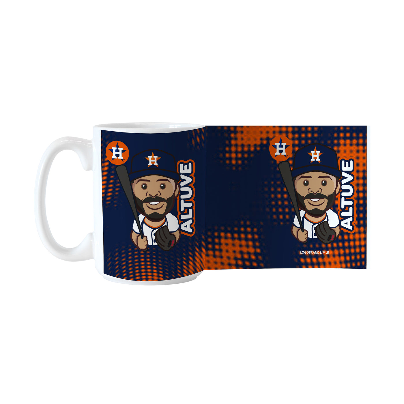 Houston Astros Jose Altuve Caricature 15oz Sublimated Mug