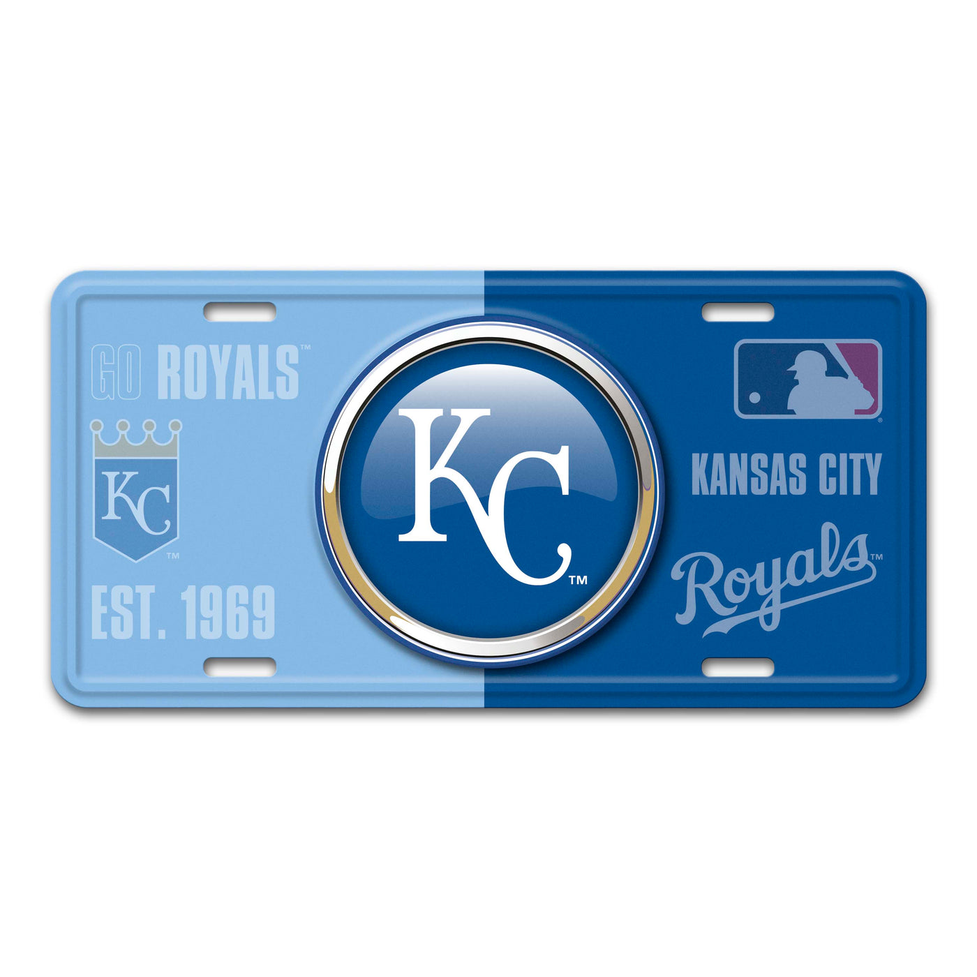 MLB - Kansas City Royals Embossed Metal License Plate
