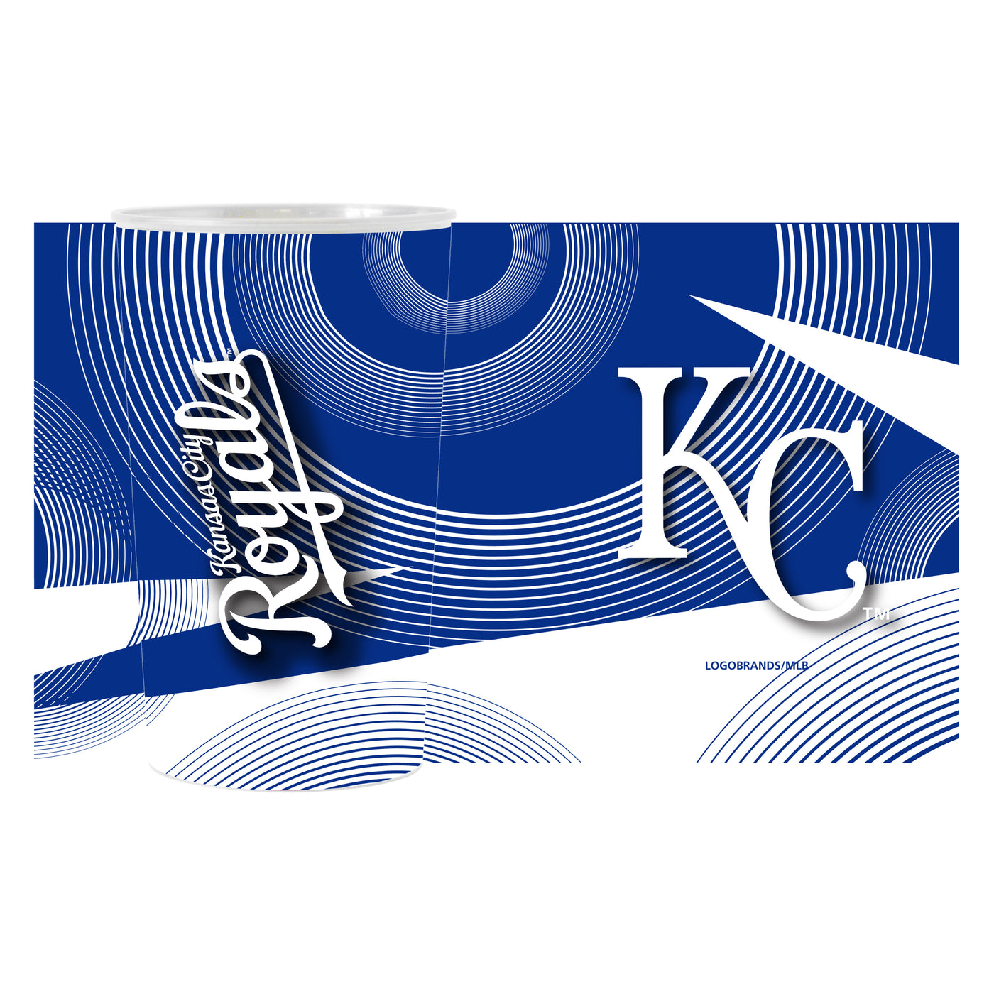 Kansas City Royals 4pk Geometric 22oz Hardwall Cup