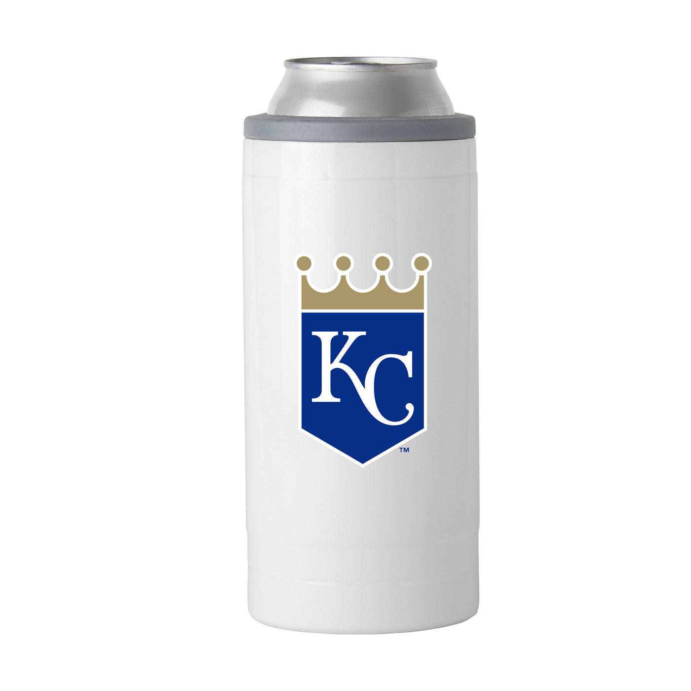 K.C Royals Letterman 12 oz Slim Can Coolie