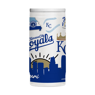 KC Royals 12oz Native Powdercoat SlimCan Coolie