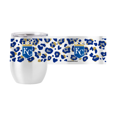 Kansas City Royals 16oz Leopard Stainless Curved Beverage