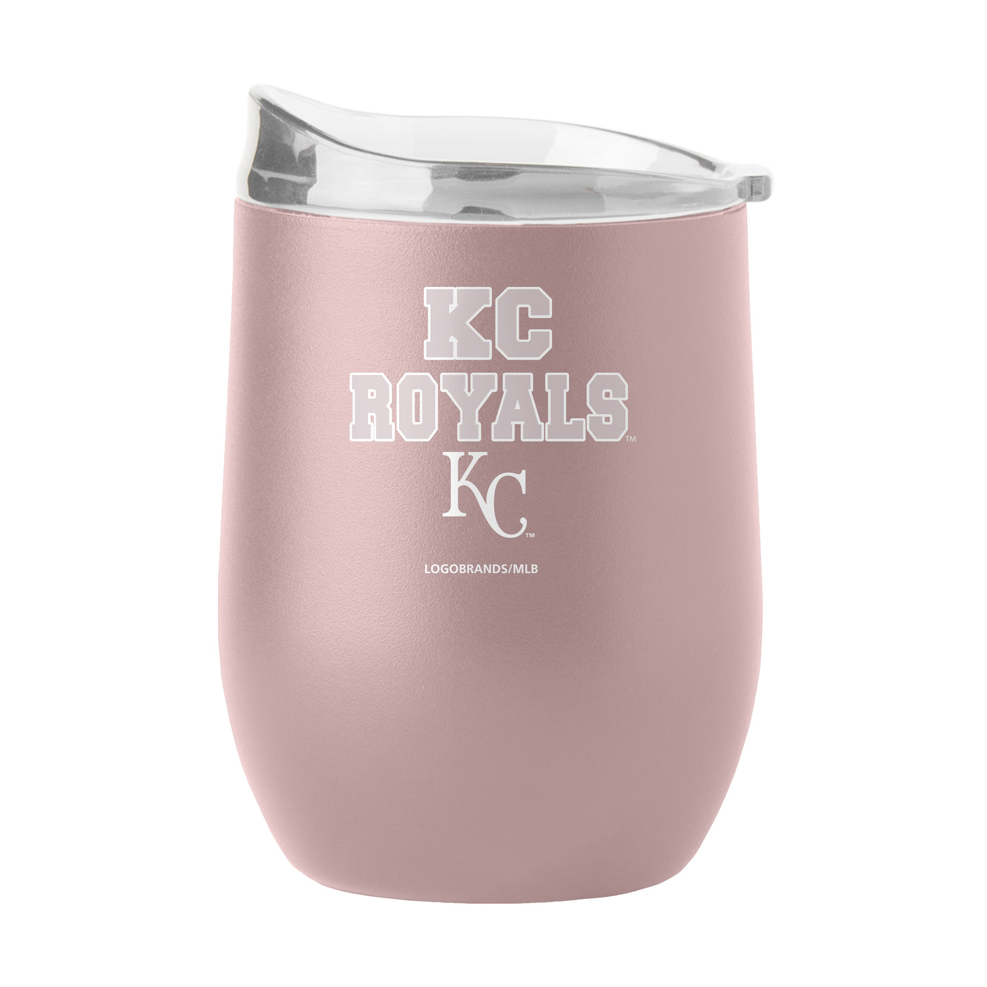 Kansas City Royals 16oz Stencil Powder Coat Curved Beverage
