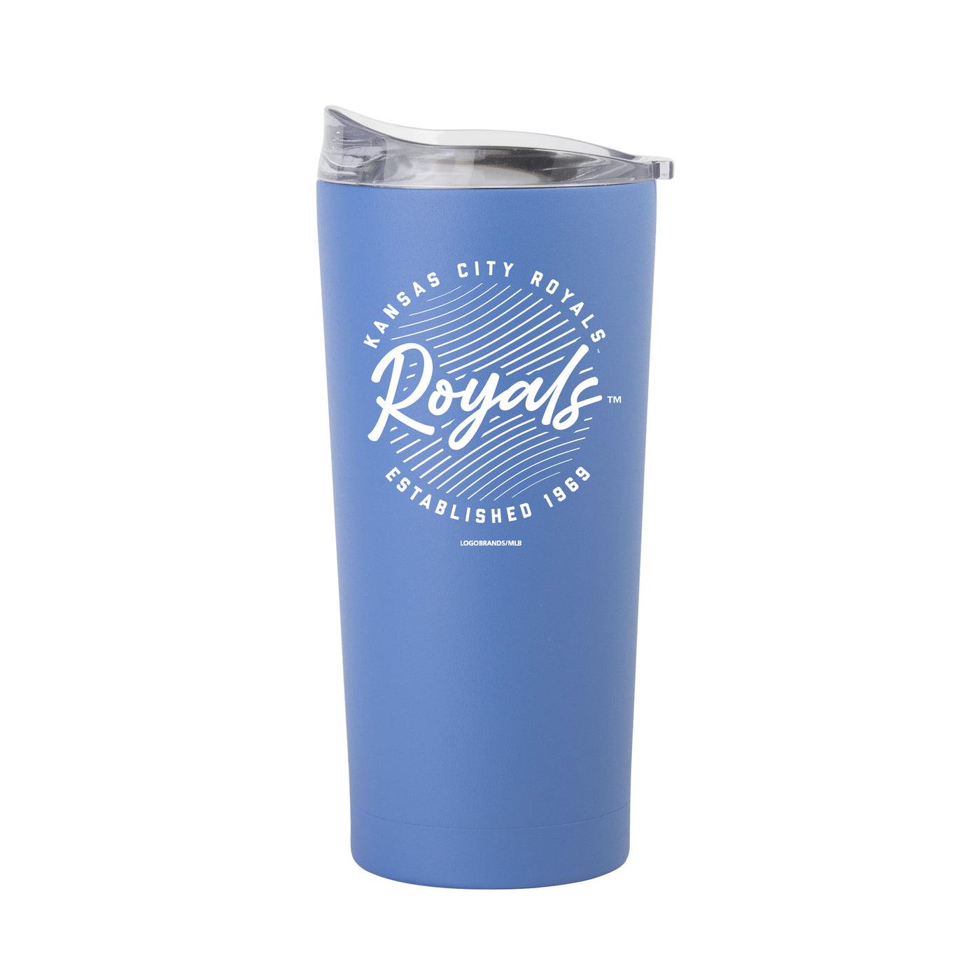 Kansas City Royals 20oz Retro Script Arctic Powder Coat Tumbler