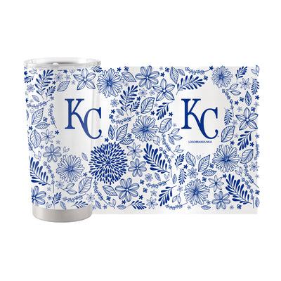 Kansas City Royals 20oz Botanical Stainless Steel Tumbler