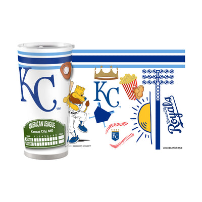 Kansas City Royals 20oz Native Stainless Steel Tumbler - Logo Brands