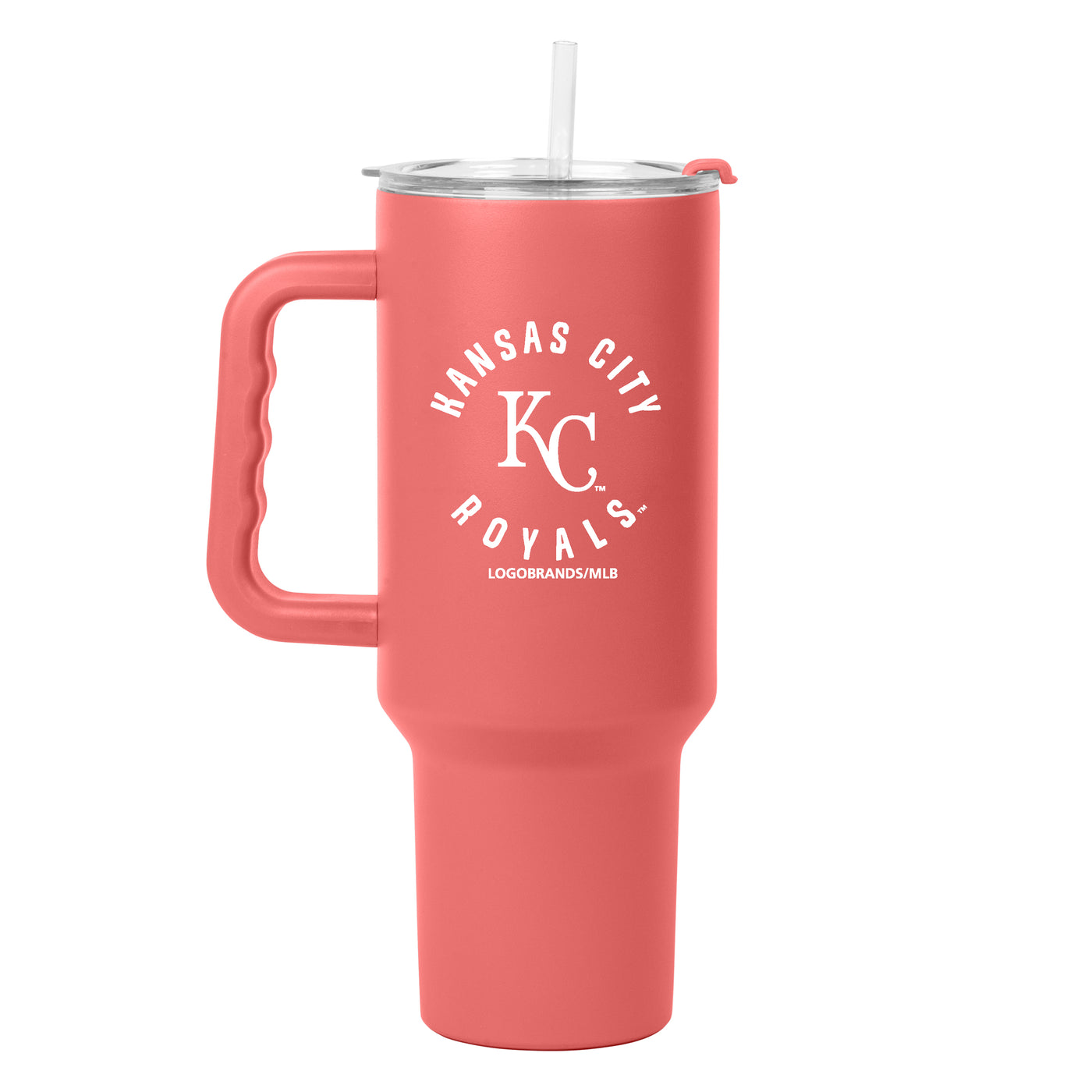KC Royals 40oz Coral Powder Coat Tumbler