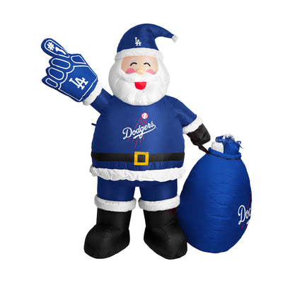 Los Angeles Dodgers Santa Claus Yard Inflatable - Logo Brands