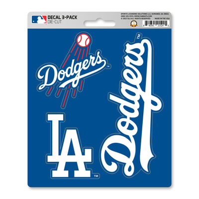MLB - Los Angeles Dodgers Decal 3-pk