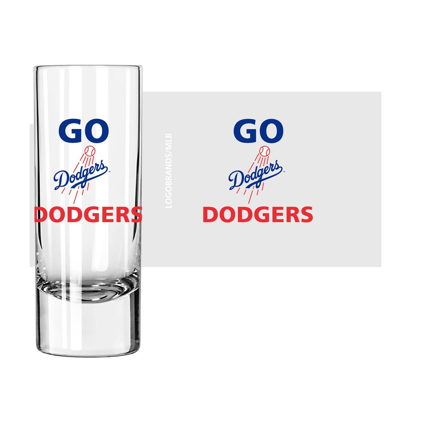 Los Angeles Dodgers 2.5oz Slogan Shooter Glass